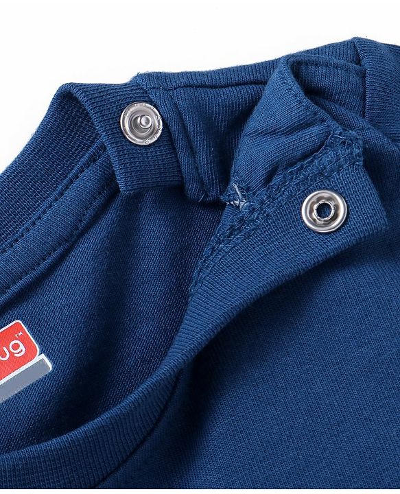 Babyhug Half Sleeves Tees Pack of 3 - Light & Dark Blue Multicolour