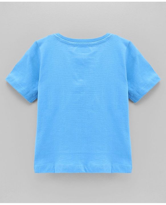 Babyhug Half Sleeves Tees Sea Animals Print Pack of 3 - Orange Sky Blue White