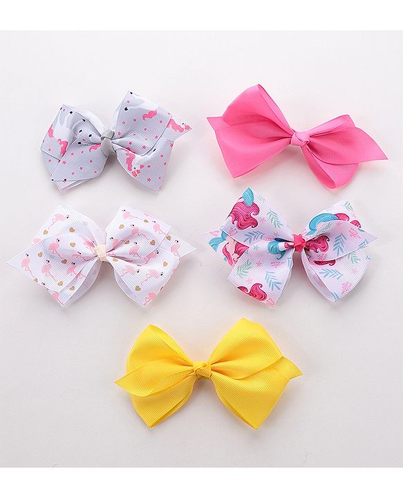 Babyhug Free Size Hair Accessories Set of 6 - Multioclour
