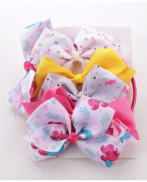 Babyhug Free Size Hair Accessories Set of 6 - Multioclour
