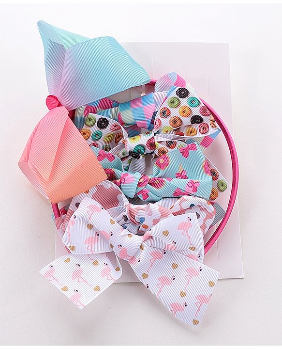 Babyhug Free Size Hair Accessories Set of 6 - Multioclour