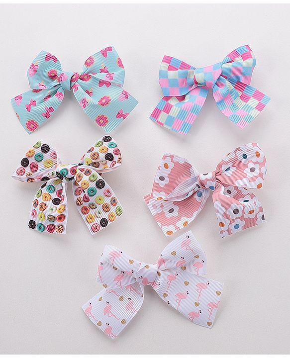 Babyhug Free Size Hair Accessories Set of 6 - Multioclour