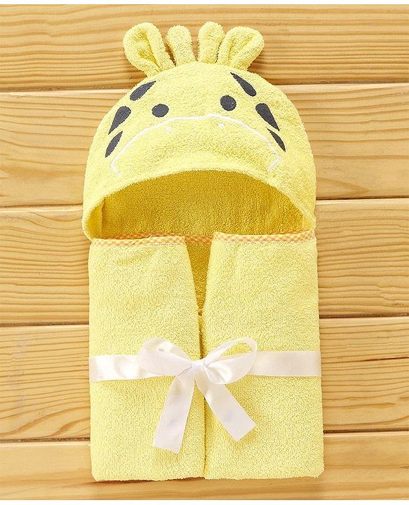 Babyhug Hooded Towel - Yellow
