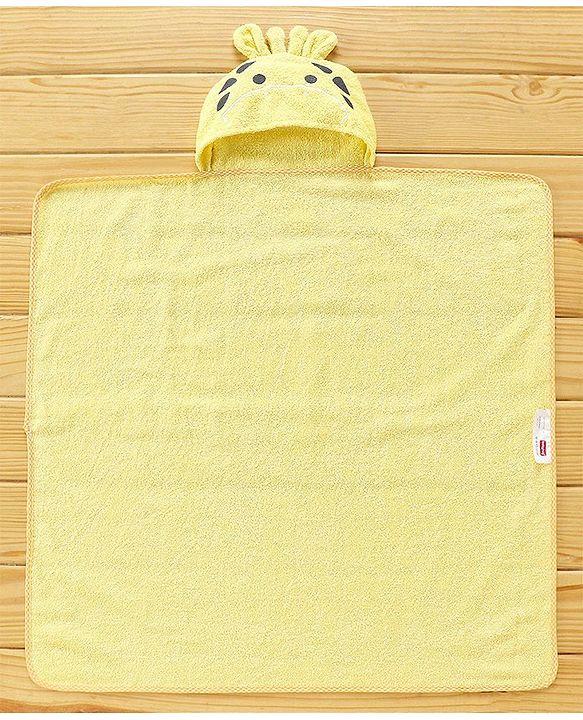 Babyhug Hooded Towel - Yellow