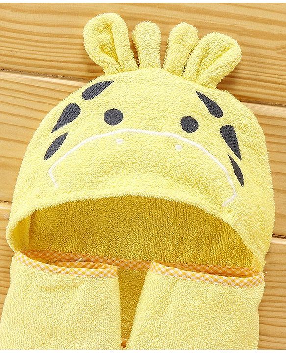 Babyhug Hooded Towel - Yellow
