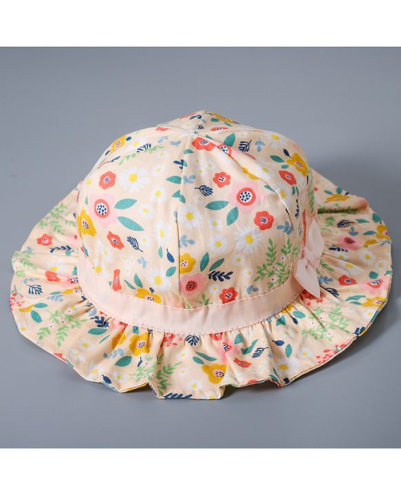 Babyhug Bucket Hats Free Size - White