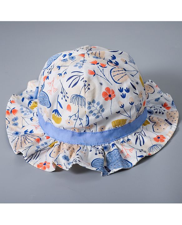 Babyhug Bucket Hats Free Size - White