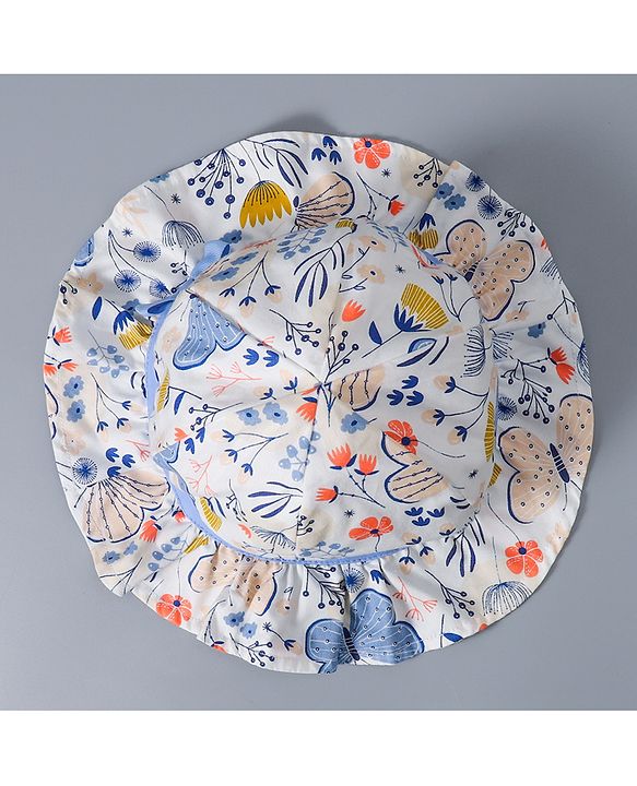 Babyhug Bucket Hats Free Size - White