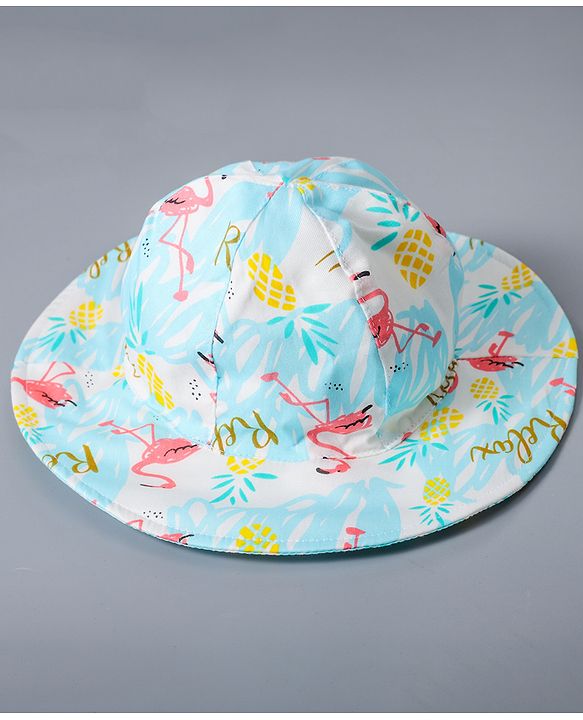 Babyhug Bucket Hats Free Size - Light Blue