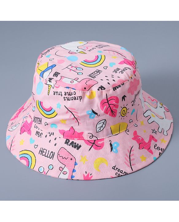 Babyhug Bucket Hats Free Size - Pink