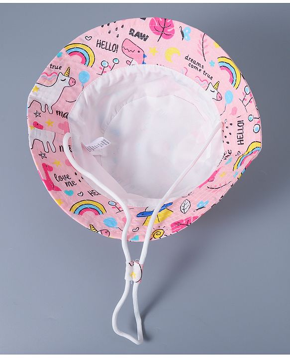 Babyhug Bucket Hats Free Size - Pink