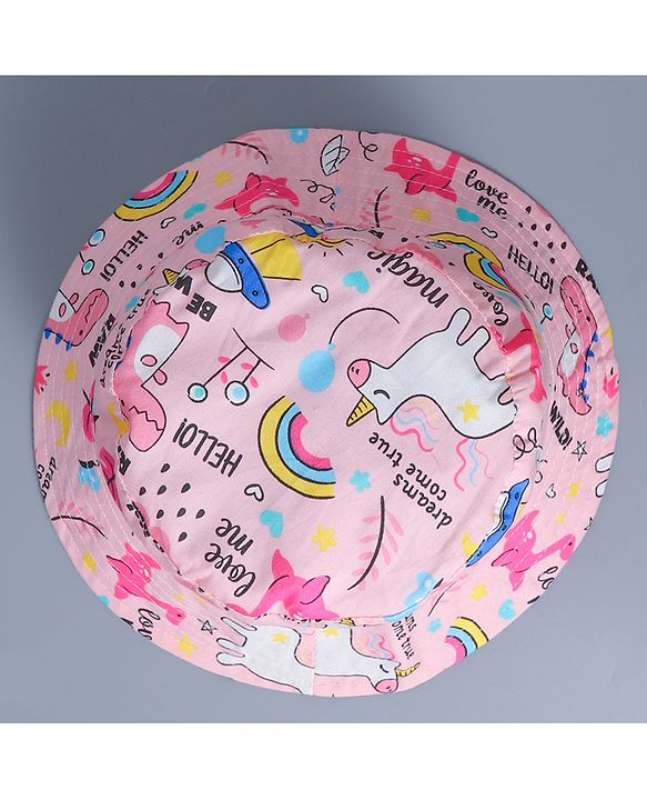 Babyhug Bucket Hats Free Size - Pink