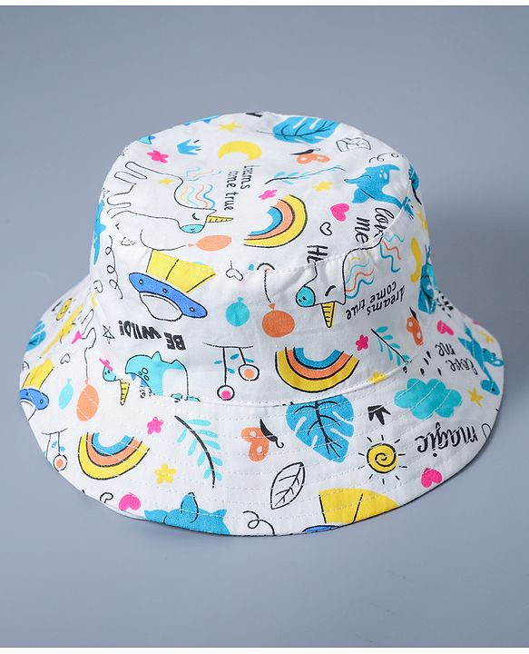Babyhug Bucket Hats Free Size - Multicolour