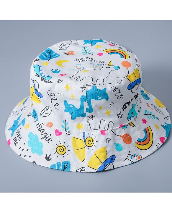 Babyhug Bucket Hats Free Size - Multicolour