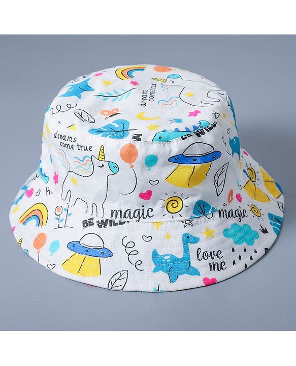 Babyhug Bucket Hats Free Size - Multicolour