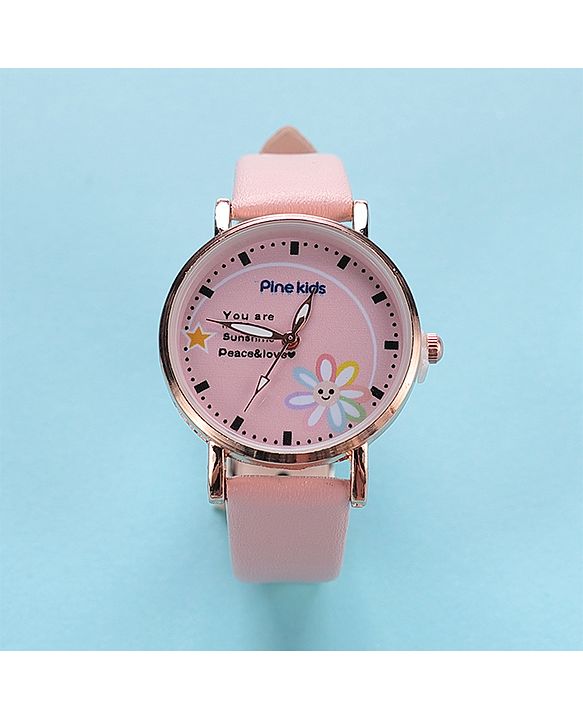 Pine Kids Analog Watch With Bracelet - Pink