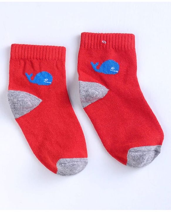 Cute Walk by Babyhug Ankle Length Anti Bacterial Socks Printed Pack of 3 - Multicolour