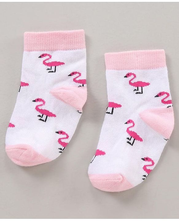 Cutewalk By Babyhug Anti Bacterial Ankle Length Socks Multi Print Pack Of 3 - Multicolour