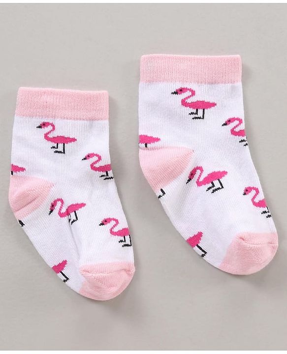 Cutewalk By Babyhug Anti Bacterial Ankle Length Socks Multi Print Pack Of 3 - Multicolour