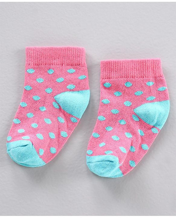 Cute Walk by Babyhug Cotton Knit Regular Length Antibacterial Socks Multi Design Pack Of 3 - Multicolour