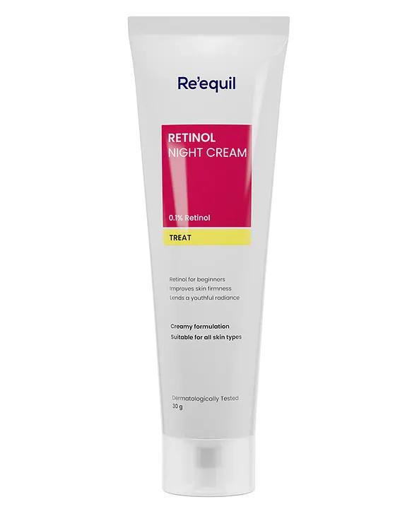 Re equil Retinol Night Cream For Wrinkles Skin Tightening 30 g
