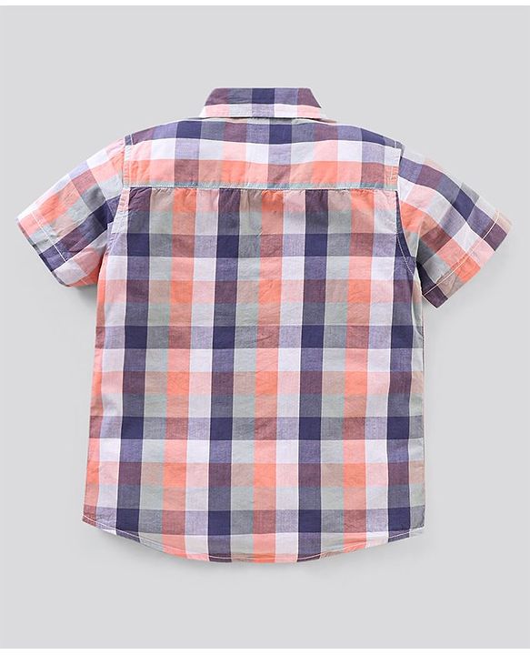 Pine Kids Half Sleeves Checks Shirts - Multicolour