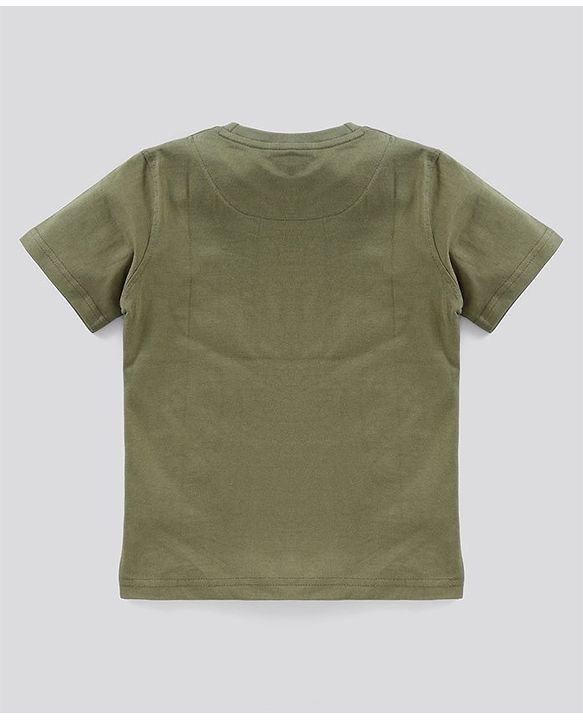 Pine Kids Half Sleeves Bio Wash Cotton T-shirt Solid Pack of 3 - Multicolour