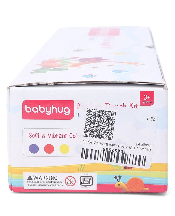Babyhug My Fun Jumbo Dough Kit with 4 Regular Colors - 480 g