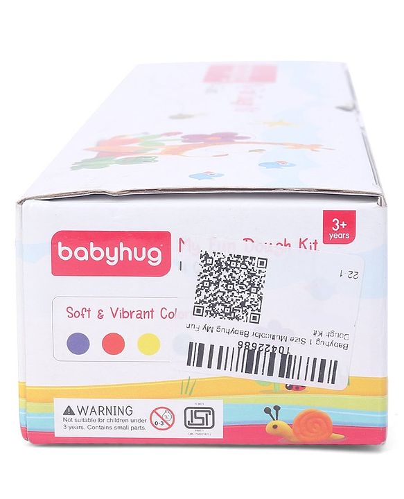 Babyhug My Fun Jumbo Dough Kit with 4 Regular Colors - 480 g