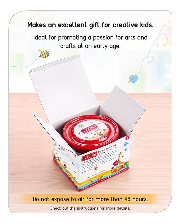 Babyhug My Fun Dough Jumbo Return Gift Set -16 pcs - 400 g| Safe Non-Toxic Modeling Dough | Creative molding | Fosters Creativity & Imagination | BIS Certified