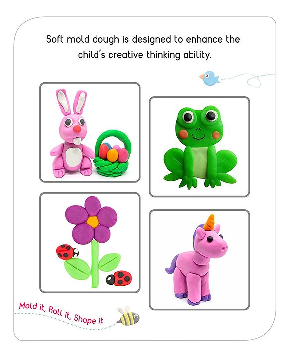 Babyhug My Fun Dough Jumbo Return Gift Set -16 pcs - 400 g| Safe Non-Toxic Modeling Dough | Creative molding | Fosters Creativity & Imagination | BIS Certified