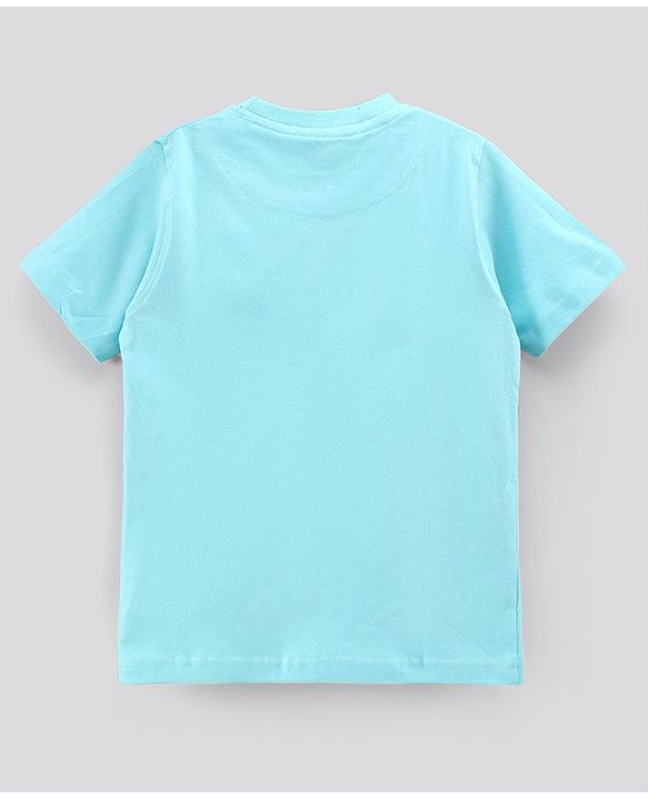 Pine Kids Biowash Half Sleeves Tees Pack of 3 - Sky Blue White Red
