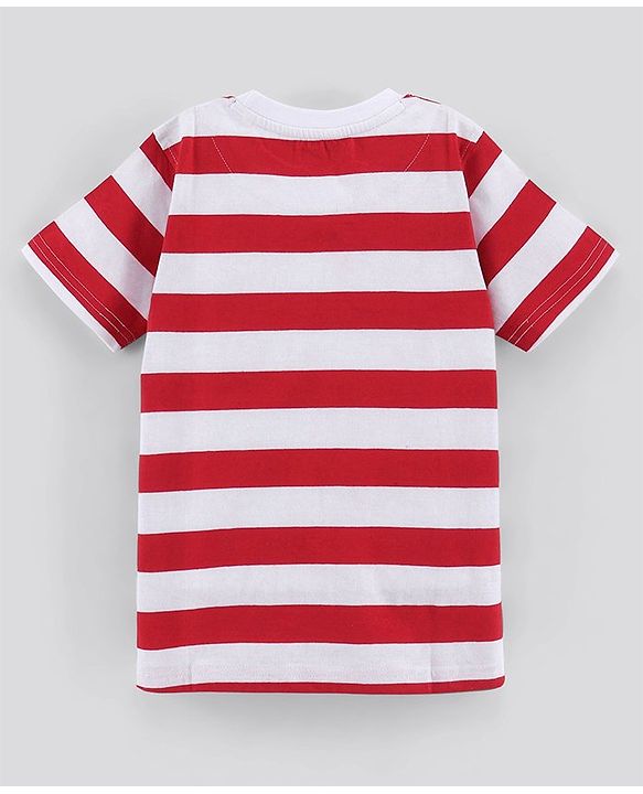 Pine Kids Biowash Half Sleeves Tees Pack of 3 - Black Light Grey Red