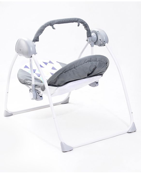 Babyhug Galaxy Electric Swing with Extra Free Motor & Remote - Grey (Without Hanging Toys)