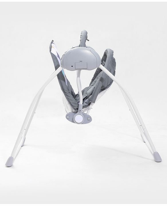 Babyhug Galaxy Electric Swing with Extra Free Motor & Remote - Grey (Without Hanging Toys)