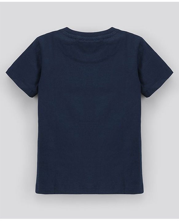 Pine Kids Biowash Half Sleeves Tees Pack of 2 - Yellow Navy Blue