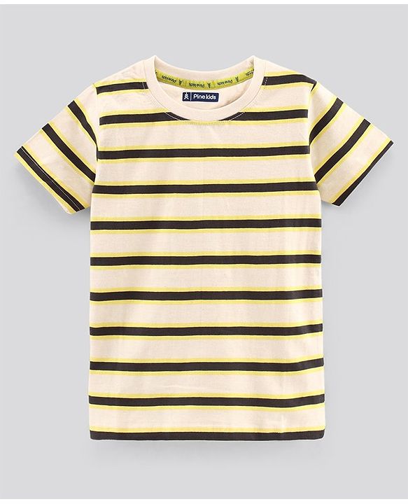 Pine Kids Half Sleeves Biowashed T-Shirts Multi Print Pack Of 3 - Multicolor