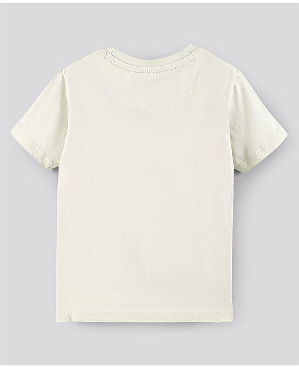 Pine Kids Biowash Half Sleeves Tees Text Print Pack of 3 - Light Green White