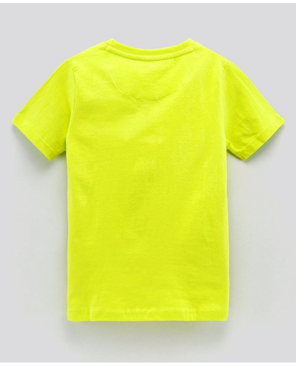 Pine Kids Biowash Half Sleeves Tees Beach Party Print Pack of 3 - Royal Blue Green