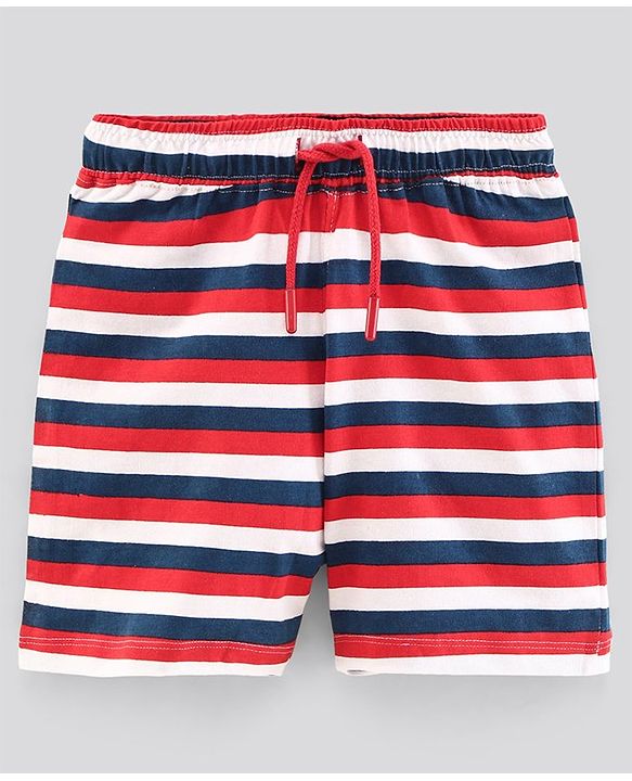 Pine Kids Biowashed Half Sleeves Night Suit Text Print - Red