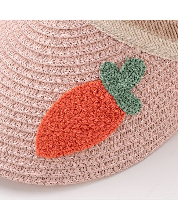 Babyhug Crochet Straw Hat With Sling Bag Pack Of 2 - Beige