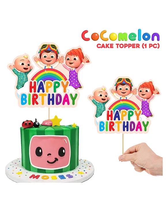 Cocomelon Coco Melon Nursery Edible Cake Topper Party Decoration Edible  Image | eBay