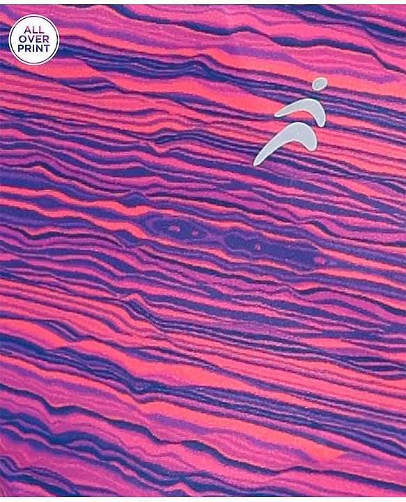 Pine Active Full Length Stripe Leggings - Pink Purple