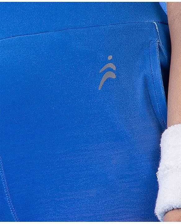 Pine Active Full Length Stripe Leggings HD Print - Blue