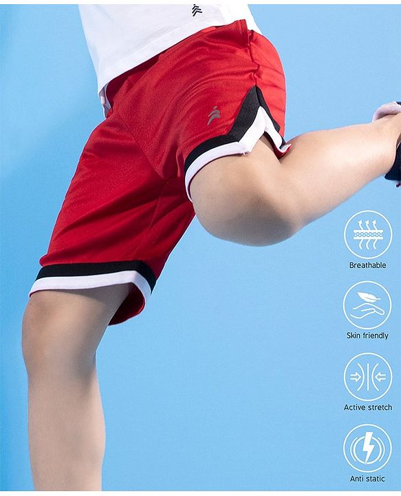 Pine Active Shorts HD Print - Red