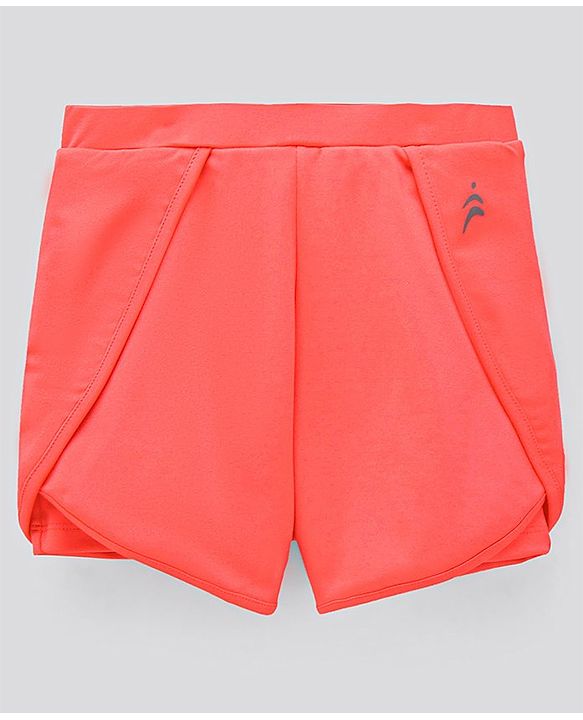 Pine Active Lycra T-shirt and Shorts Set HD Print - Red