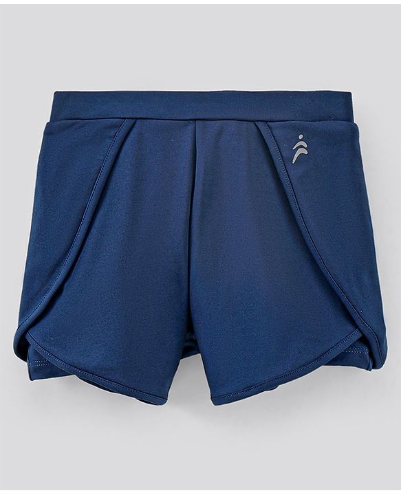 Pine Active Lycra T-shirt and Shorts Set HD Print - Blue