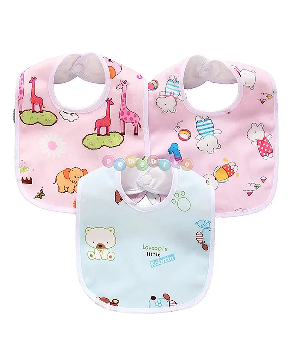 Baby bibs with on sale snap closure