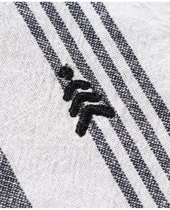 Pine Kids Full Sleeves Stripe Shirt Softener Wash - White