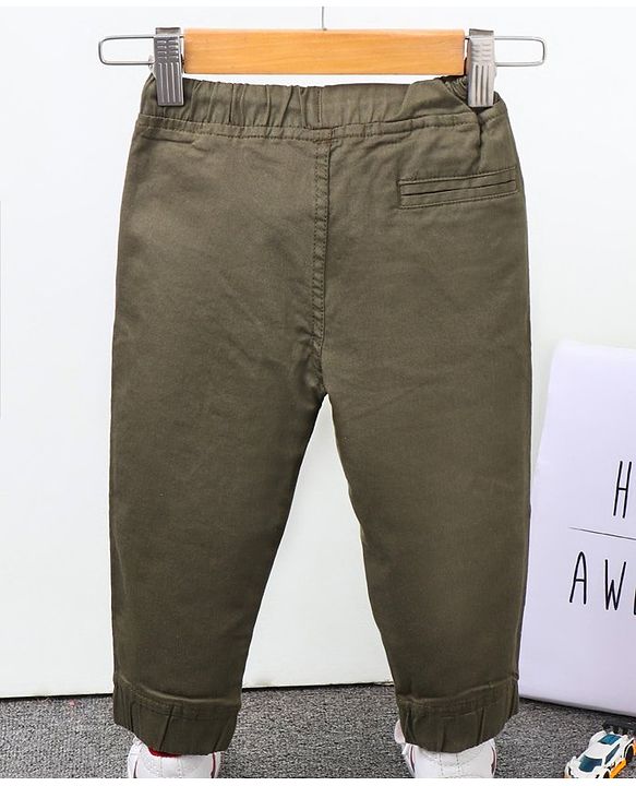 Babyhug Full Length Trouser - Olive